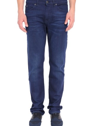 Синие джинсы BOSS: фото 3 - Invogue